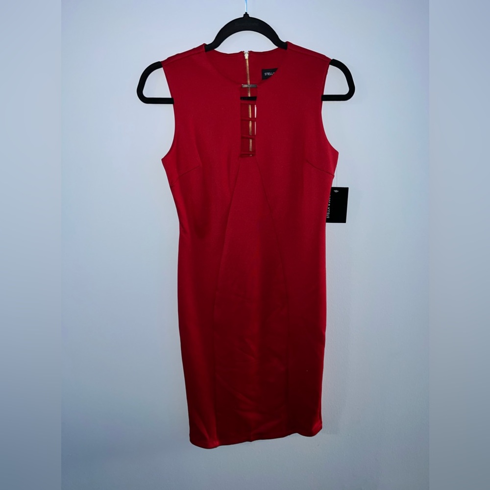 BRAND NEW WITH TAGS STELLA AND JULIE RED DRESS SIZE 4